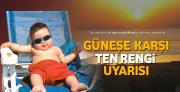 Güneşe karşı ten rengi ayarı