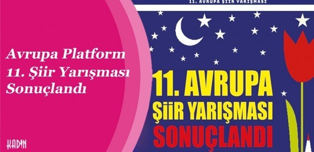 Avrupa Platform 11. Şiir Yarışması Sonuçlandı